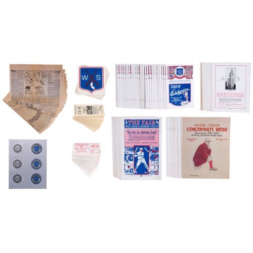 153. Collection of 2 Herald Examiner Newspapers, 16 Newspaper Covers, 36 Game Scorebooks with Tickets and Stickers ### EIGHT MEN OUT (1988)