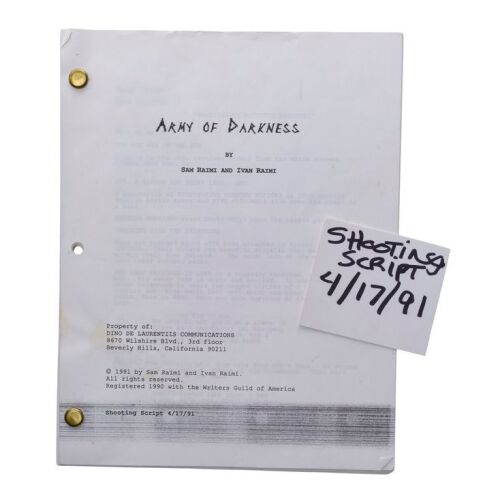 175. Bound Shooting Script ### ARMY OF DARKNESS (1992)