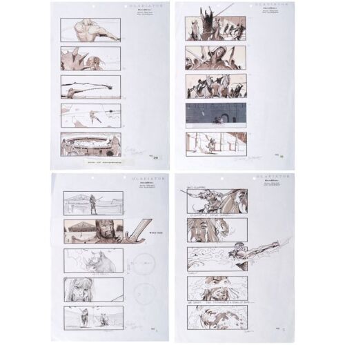 209. Set of Four Hand-Drawn Sylvain Despretz Arena Storyboards ### GLADIATOR (2000)