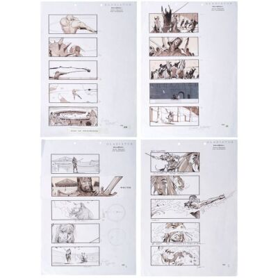 209. Set of Four Hand-Drawn Sylvain Despretz Arena Storyboards ### GLADIATOR (2000)