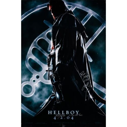 235. Guillermo Del Toro, Mike Mignola, and Ron Perlman-Autographed US Teaser One-Sheet ### HELLBOY (2004)