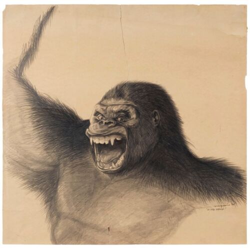 281. Hand-Drawn David Negron Sr. King Kong Portrait Artwork ### KING KONG (1976)