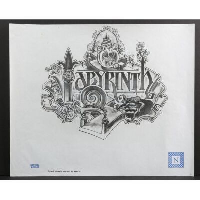 283. Hand-Illustrated Lawrence Noble Title Logo Design with Spiral "L" ### LABYRINTH (1986)