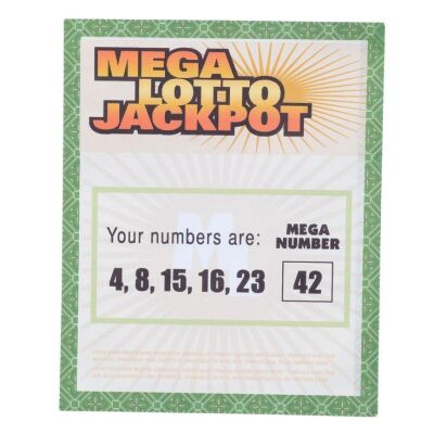 296. Hugo "Hurley" Reyes' (Jorge Garcia) Production-Made Mega Lotto Jackpot Ticket ### LOST (T.V. SERIES, 2004-2010)
