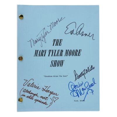 305. Cast-Autographed Bound "Chuckles Bites the Dust" Episode Script ### THE MARY TYLER MOORE SHOW (1970-1977)