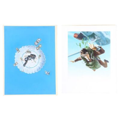 369. Pair of Hand-Painted One-Sheet Concept Artworks ### THE PURSUIT OF D.B. COOPER (1981)