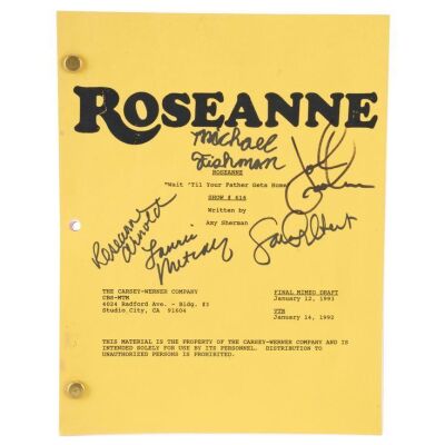 376. Key Cast-Autographed Bound "Wait Till Your Father Gets Home" Final Mimeo Draft Script ### ROSEANNE (1988-2018)