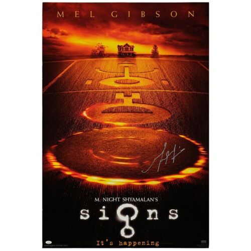 387. Mel Gibson-Autographed One-Sheet ### SIGNS (2002)