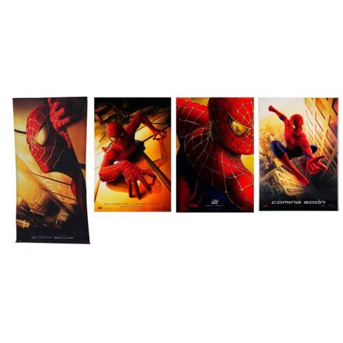 399. Recalled US Advance Banner, Advance Bus Shelter Poster Proof, and "Ultimate Spin" Test Print with US Advance One-Sheet ### SPIDER-MAN (2002) / SPIDER-MAN 2 (2004)