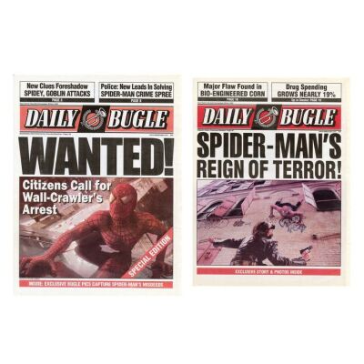 400. Pair of Daily Bugle Newspaper Covers ### SPIDER-MAN (2002)