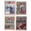 402. Framed Eddie Brock (Topher Grace) "Thief!" Daily Bugle Newspaper Cover with Three Additional Daily Bugle Covers ### SPIDER-MAN TRILOGY (2002-2007)