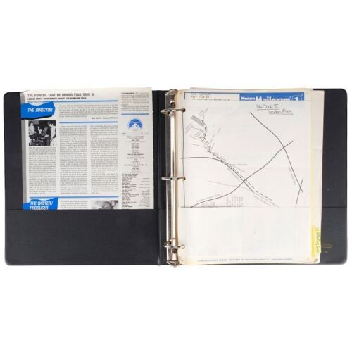 414. Leonard Nimoy's Personal Assistant Teresa Victor's Production Binder ### STAR TREK III: THE SEARCH FOR SPOCK (1984)