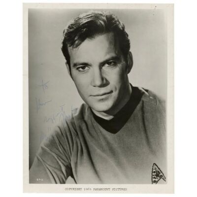 421. William Shatner-Autographed Captain James T. Kirk Promotional Still ### STAR TREK: THE ORIGINAL SERIES (T.V. SERIES, 1966-1969)