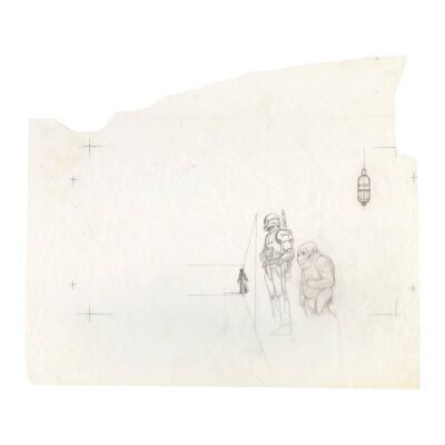 485. Hand-Drawn Ralph McQuarrie "Tatooine - Mos Eisley - Cantina Back Entrance" Illustration Prelim ### THE ILLUSTRATED STAR WARS UNIVERSE (1995)