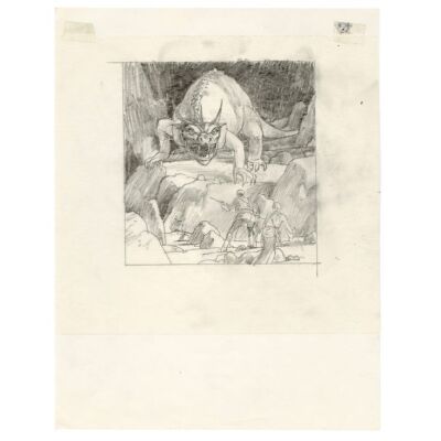 486. Hand-Drawn Ralph McQuarrie Krayt Dragon Concept Sketch ### THE ILLUSTRATED STAR WARS UNIVERSE (1995)