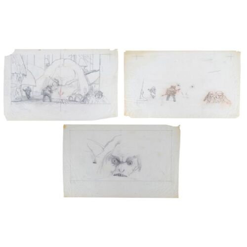 487. Set of Three Hand-Drawn Ralph McQuarrie "Endor - Giant Gorak Visits Ewoks" Illustration Prelim Drawings ### THE ILLUSTRATED STAR WARS UNIVERSE (1995)