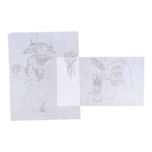 489. William Plumb Collection: Pair of Hand-Drawn Dave Dorman Star Wars: Dark Empire No. 5 Cover Sketches ### DARK HORSE COMICS