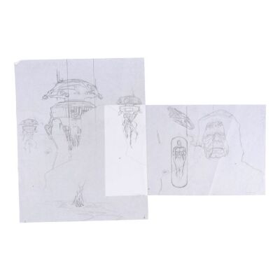 489. William Plumb Collection: Pair of Hand-Drawn Dave Dorman Star Wars: Dark Empire No. 5 Cover Sketches ### DARK HORSE COMICS