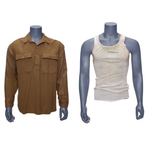 587. Logan's (Hugh Jackman) World War II Shirt with Distressed White Tank Top ### X-MEN ORIGINS: WOLVERINE (2009)