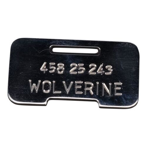 589. Wolverine's (Hugh Jackman) Production-Made Dog Tag ### X-MEN ORIGINAL TRILOGY (2000 - 2006)