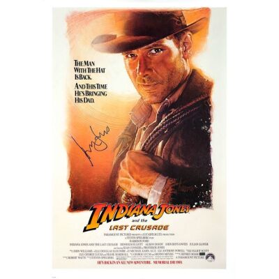 601. Harrison Ford-Autographed US Advance One-Sheet ### INDIANA JONES AND THE LAST CRUSADE (1989)