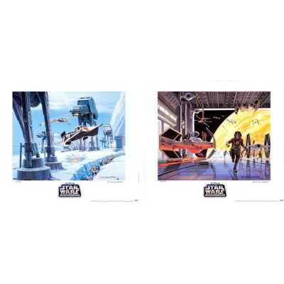 607. J.W. Rinzler Collection: Pair of Ralph McQuarrie-Signed Micro Machines Action Fleet Posters ### STAR WARS: ORIGINAL TRILOGY (1977-1983)