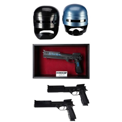 668. Peter Weller-Autographed Auto 9 Pistol with Two Pairs of Pistol and Helmet Replicas ### ROBOCOP (1987)