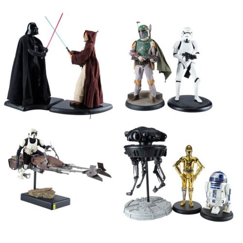 686. Set of Seven 1/4 Scale Sideshow Premium Format Figures ### STAR WARS TOYS
