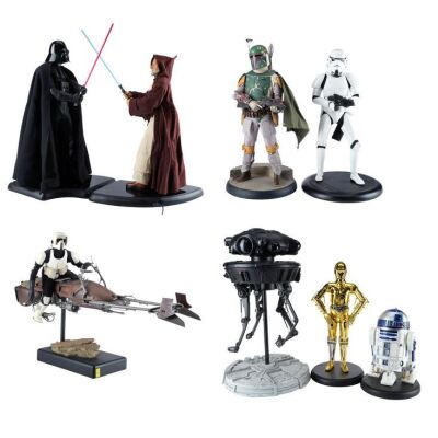 686. Set of Seven 1/4 Scale Sideshow Premium Format Figures ### STAR WARS TOYS