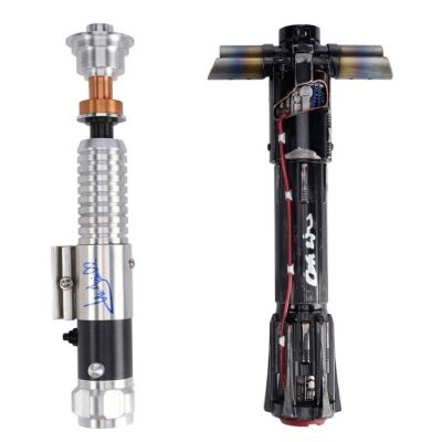 694. Mark Hamill-Autographed Luke Skywalker and Adam Driver-Autographed Kylo Ren Lightsaber Hilt Replicas ### STAR WARS: THE LAST JEDI (2017)