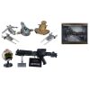 695. Cast-Autographed E11 Blaster Replica with Collection of Lightsaber Hilt, Helmet, and Model Miniature Replicas ### STAR WARS FRANCHISE (1977 - PRESENT)