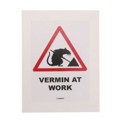 12. Vermin at Work Sticker, 2004 ### BANKSY