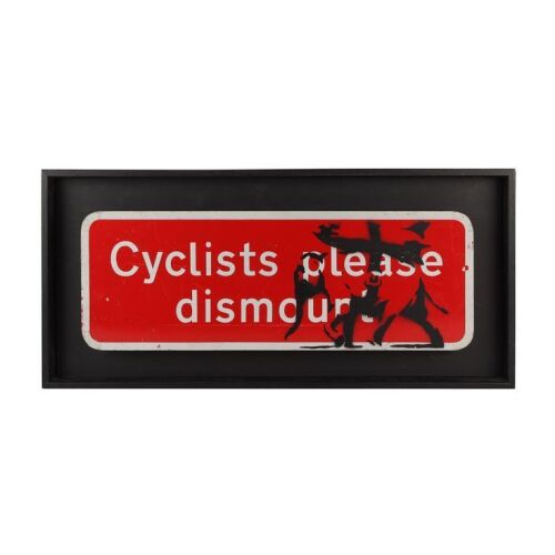25. Cyclists Please Dismount by Banksy ### BANKSY