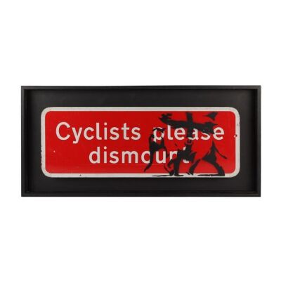 25. Cyclists Please Dismount by Banksy ### BANKSY