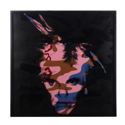 54. Camouflage Fright Wig - Blue and Bronze on Pink, 2007 - Signed Limited Edition Print ### GAVIN TURK