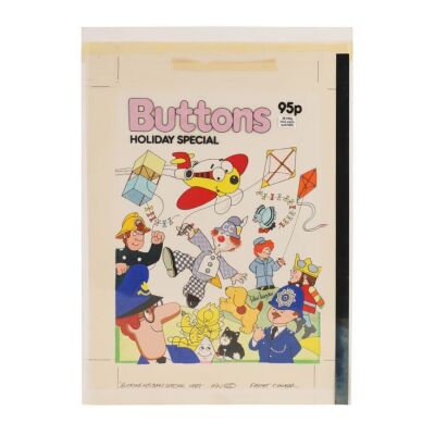 251. The Peter Longden Collection: Buttons Holiday Special 89 Original Hand-painted Cover ### BUTTONS