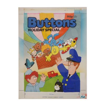 252. Holiday The Peter Longden Collection: Buttons Holiday Special 88 and Annual 87 Original Hand-painted Front Covers ### BUTTONS