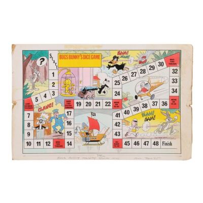 261. The Peter Longden Collection: Original Hand-painted Bugs Bunny Holiday Special 1979 Dice Game and TV Comic 1642 Cover ### LOONEY TUNES (1929 - PRESENT)
