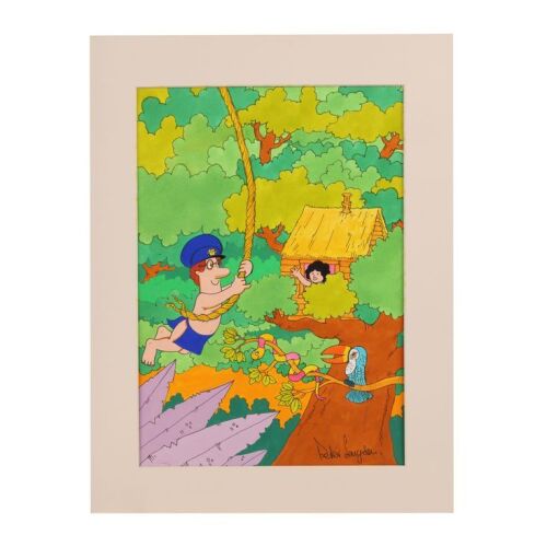 276. The Peter Longden Collection: Postman Pat Weekly 61 Original Hand-painted Cover ### POSTMAN PAT