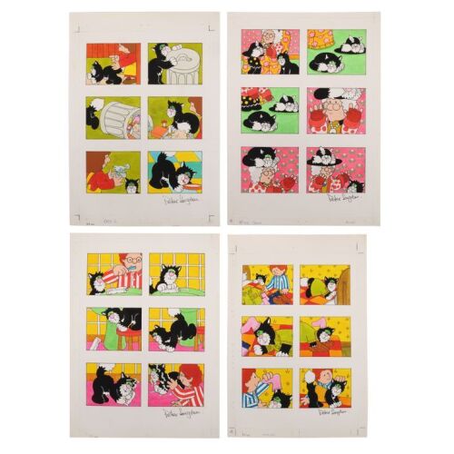 281. The Peter Longden Collection: Original Hand-painted Covers for Postman Pat Weekly #101, #102, #109 and #110 ### POSTMAN PAT