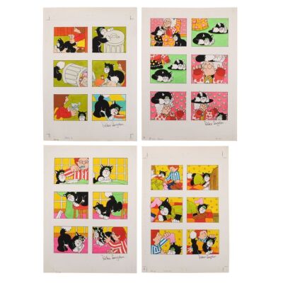 281. The Peter Longden Collection: Original Hand-painted Covers for Postman Pat Weekly #101, #102, #109 and #110 ### POSTMAN PAT