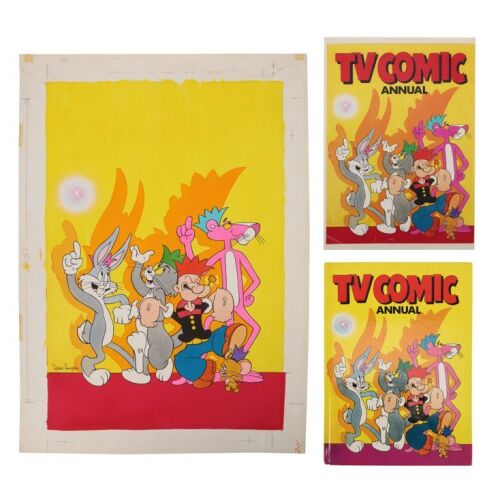 285. The Peter Longden Collection: TV Comic Annual 85 Original Hand-painted Cover Signed by Artist ### TOM AND JERRY