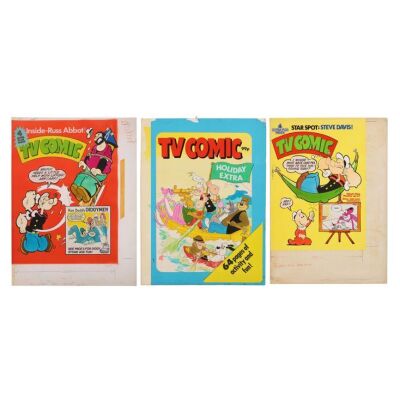 289. The Peter Longden Collection: Original Hand-painted Covers for 1622, 1611, and Holiday Special 1986 of TV Comic ### TV COMICS