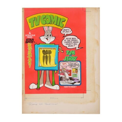 296. The Peter Longden Collection: TV Comic 1621 Original Hand-painted Cover ### TV COMICS