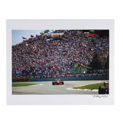 140. Gerhard Berger (Ferrari), 'Speed Racing at the San Marino Grand Prix', Imola, Italy, 1994 - Signed Archival Print ### RAINER W. SCHLEGELMILCH