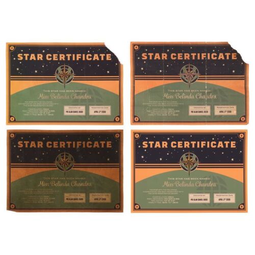 265. Collection of 'Miss Belinda Chandra' Screen-matched Star Certificates ### DOCTOR WHO (TV SERIES, 2023-2025)