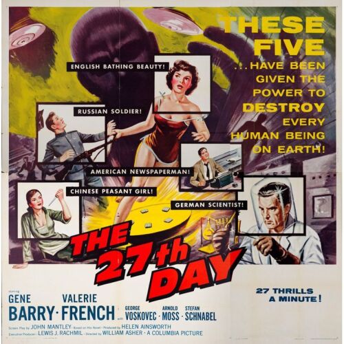 272. Six Sheet (78" x 79"); The Collection of the Late J. Stephen Ryan; Very Fine Folded ### THE 27TH DAY (1957)