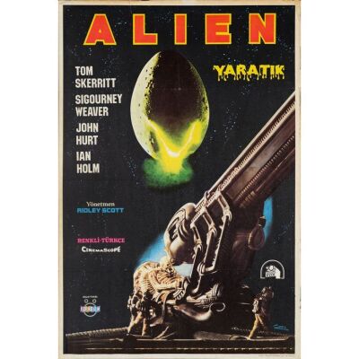280. Turkish Poster (27" x 40"); The Collection of the Late J. Stephen Ryan; Very Fine- Folded ### ALIEN (1979)