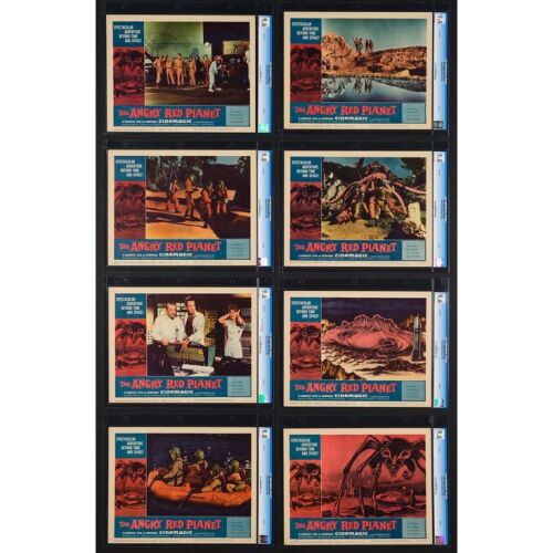 285. Lobby Card Set (8) (11" x 14"); The Collection of the Late J. Stephen Ryan; CGC-Graded 9.4 - 9.8; Near Mint ### THE ANGRY RED PLANET (1959)