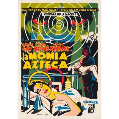 296. Mexican Poster (28" x 42"); Country-of-Origin; Fine+ on Linen ### THE AZTEC MUMMY (R-1960s)
